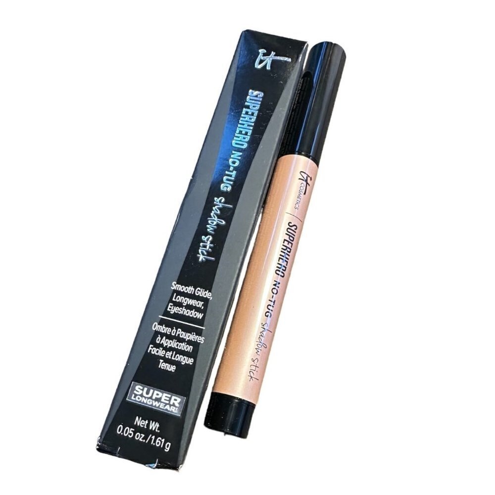 It Cosmetics SUPERHERO No Tug Shadow Stick Longwear Eyeshadow SILK ARMOR .05oz